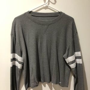 Hollister gray long sleeve shirt